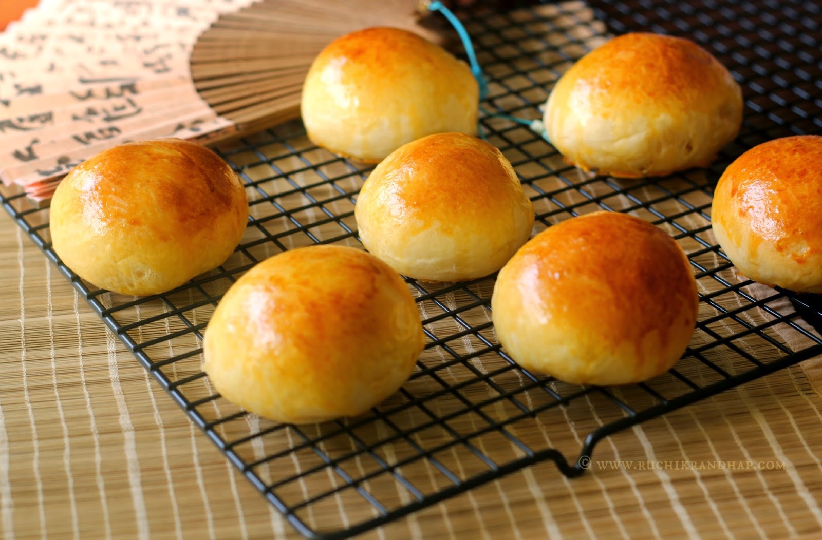 Cream Pan Japanese Custard Filled Cream Buns Ruchik Randhap